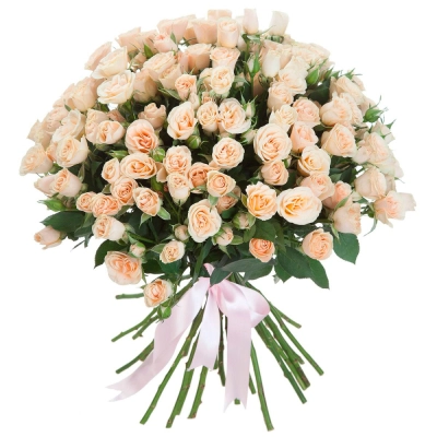 Нежный букет из персиковых кустовых роз – воплощение изысканности Армавир Краснодарский край Нежный букет из персиковых кустовых роз – воплощение изысканности Армавир Краснодарский край