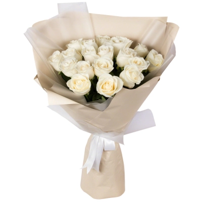 Букет «Эйфория» из 19 белых роз — символ чистой светлой любви Армавир Краснодарский край Букет «Эйфория» из 19 белых роз — символ чистой светлой любви Армавир Краснодарский край
