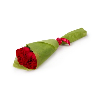 Букет из 7 красных роз в фетре Букет из 7 красных роз в фетре
