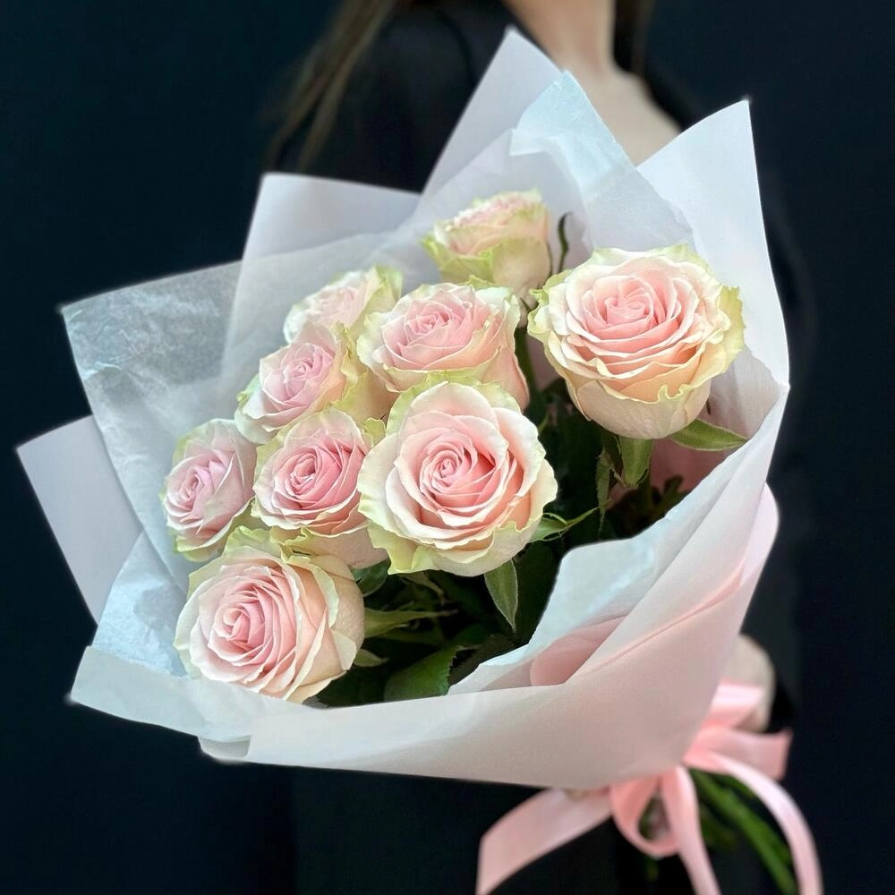 Букет из 9 розовых роз – нежность в каждом лепестке Армавир Краснодарский край Букет из 9 розовых роз – нежность в каждом лепестке Армавир Краснодарский край