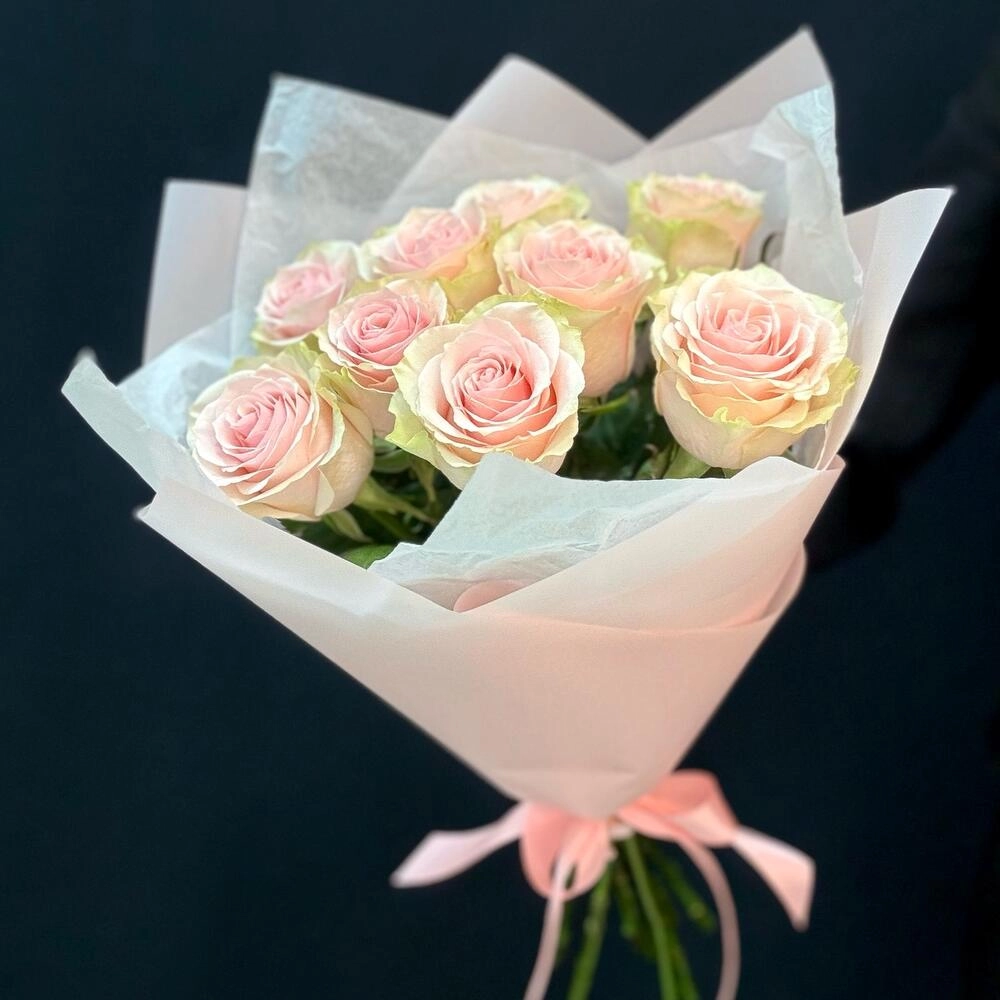 Букет из 9 розовых роз – нежность в каждом лепестке Армавир Краснодарский край Букет из 9 розовых роз – нежность в каждом лепестке Армавир Краснодарский край