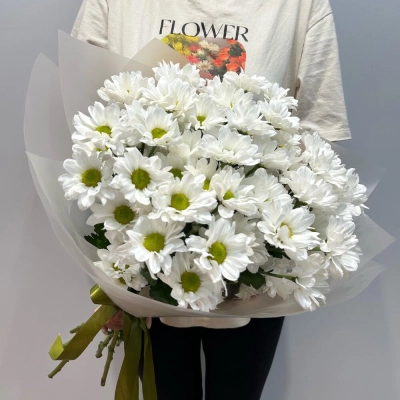Букет «Летнее настроение» – свежесть белых хризантем Армавир Краснодарский край Букет «Летнее настроение» – свежесть белых хризантем Армавир Краснодарский край